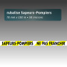 Rubalise plastique sapeur pompier ne pas franchir 75mm*100m