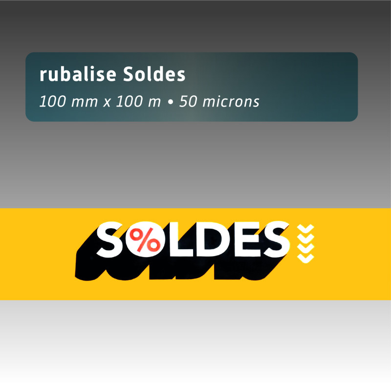 Rubalise plastique soldes 3 couls% 100mm*100m