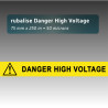 Rubalise plastique "danger high voltage" - 75mm*250m