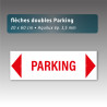 Flèche aquilux double "parking" 20*60cm