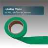 Rubalise plastique unie 50mm*100m verte