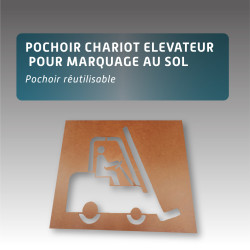 Pochoir CHARIOT ELEVATEUR pour marquage au sol