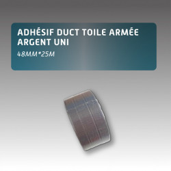 Adhésif DUCT toile armée argent uni