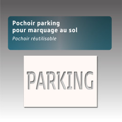 Pochoir PARKING pour marquage au sol