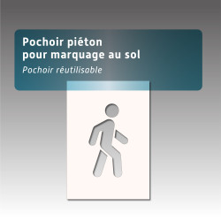 Pochoir PIETON pour marquage au sol