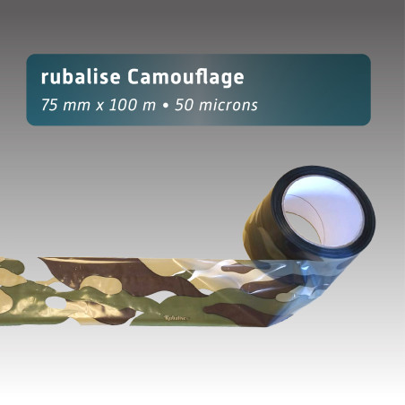 Rubalise plastique 50mm*100m Rubalise plastique camouflage militaire