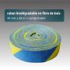 Ruban de signalisation biodégradable - 6 coloris - 20mm*75m - Rubalise