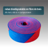 Ruban de signalisation biodégradable - 6 coloris - 20mm*75m - Rubalise