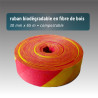 Ruban de signalisation biodégradable - 6 coloris - 20mm*75m - Rubalise
