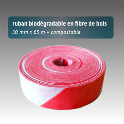 Ruban de signalisation biodégradable - 6 coloris - 20mm*75m - Rubalise