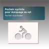 Pochoir cycliste pour marquage au sol.
