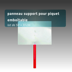 Panneau support pour piquet emboîtable - Lot de 50