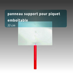 Panneau support pour piquet emboîtable