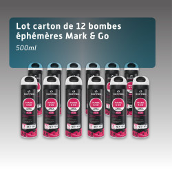 Bombe de Marquage au sol éphémère 15 jours - craie - 3 couleurs possible