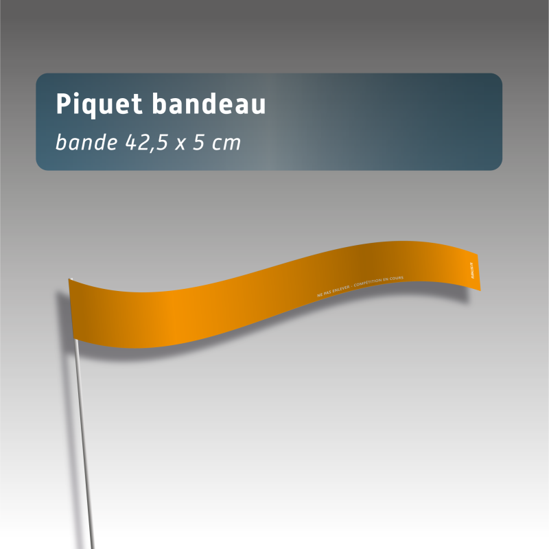 Piquets rubalises bandeaux- sans pastilles de nuit