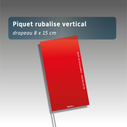 Piquets drapeaux rectangulaires - sans pastilles de nuit
