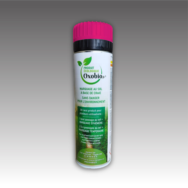 Bombe Marquage  éphémère écologique à la craie éphémère 30 jours- 7 couleurs