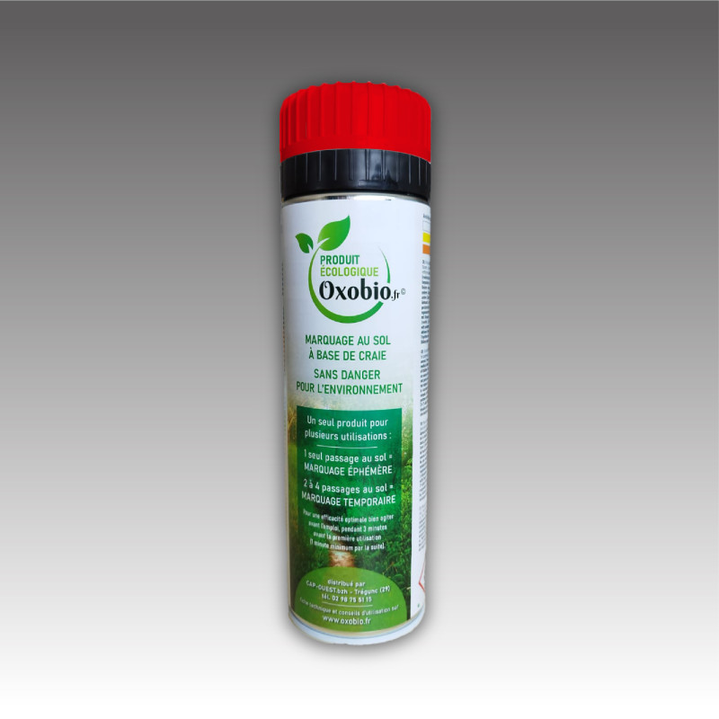 Bombe Marquage  éphémère écologique à la craie éphémère 30 jours- 7 couleurs