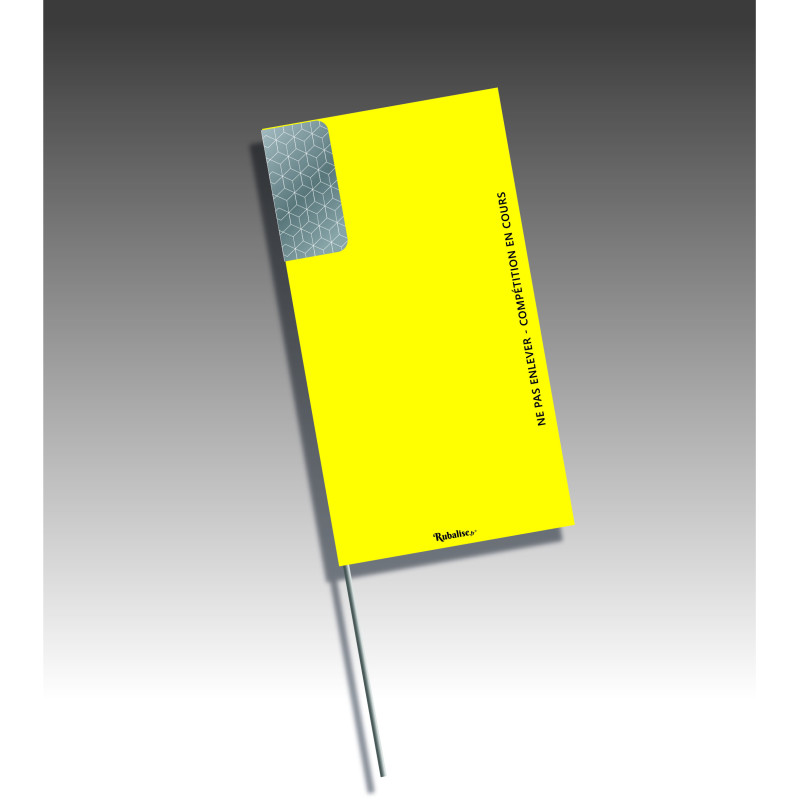 Piquet drapeau rectangle vertical