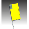 Piquet drapeau rectangle vertical