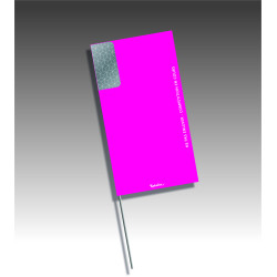 Piquet drapeau rectangle vertical