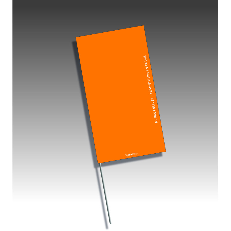 Piquets drapeaux rectangulaires - sans pastilles de nuit