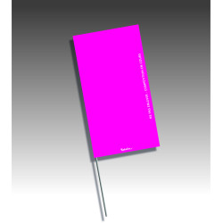 Piquets drapeaux rectangulaires - sans pastilles de nuit