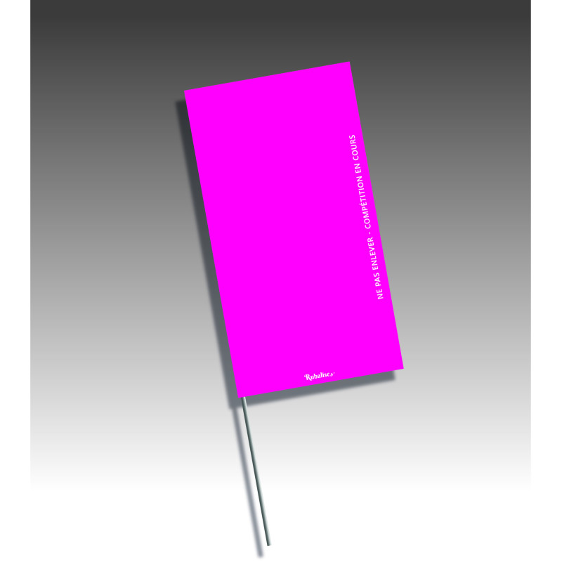 Piquets drapeaux rectangulaires - sans pastilles de nuit