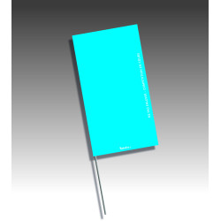 Piquets drapeaux rectangulaires - sans pastilles de nuit