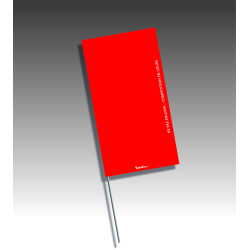 Piquets drapeaux rectangulaires - sans pastilles de nuit