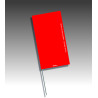 Piquets drapeaux rectangulaires - sans pastilles de nuit
