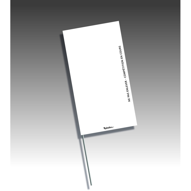 Piquets drapeaux rectangulaires - sans pastilles de nuit