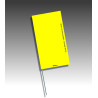Piquets drapeaux rectangulaires - sans pastilles de nuit