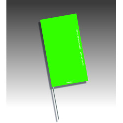 Piquets drapeaux rectangulaires - sans pastilles de nuit