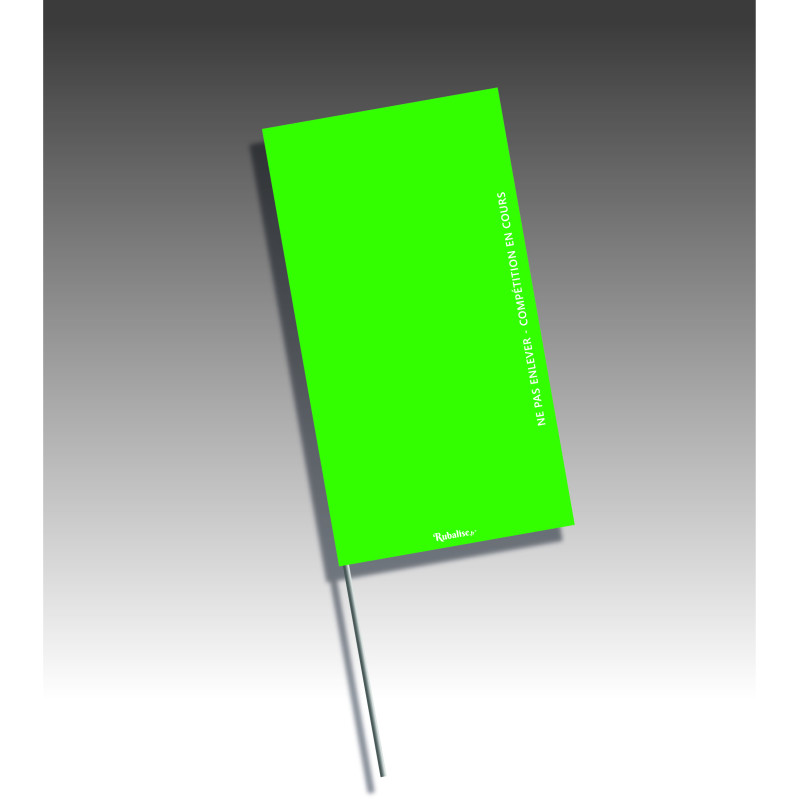 Piquets drapeaux rectangulaires - sans pastilles de nuit