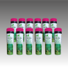 Lot carton de 12 bombes de Marquage écologique à la craie éphémère30 jours 500ml - couleur unique