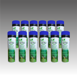 Lot carton de 12 bombes de Marquage écologique à la craie éphémère30 jours 500ml - couleur unique