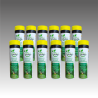 Lot carton de 12 bombes de Marquage écologique à la craie éphémère30 jours 500ml - couleur unique