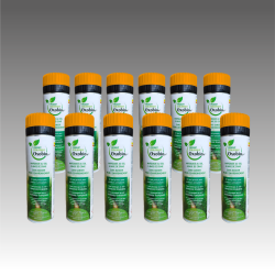 Lot carton de 12 bombes de Marquage écologique à la craie éphémère30 jours 500ml - couleur unique
