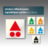 Stickers réfléchissants signalétique cycliste - 6 coloris disponibles