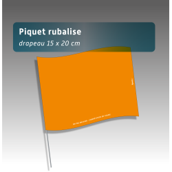 Piquet rubalise réutilisable - 7 couleurs -  Balisage