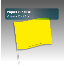 Piquet rubalise réutilisable - 7 couleurs -  Balisage