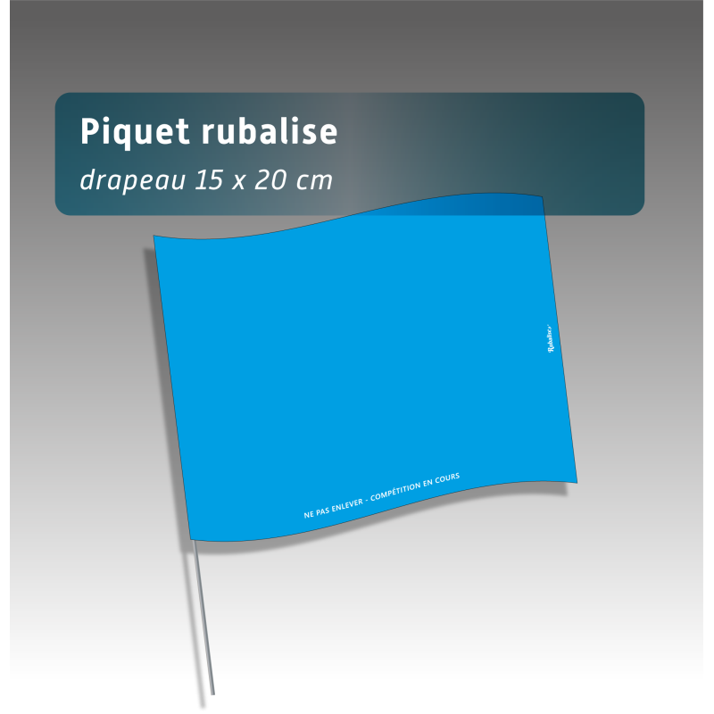 Piquet rubalise réutilisable - 7 couleurs -  Balisage