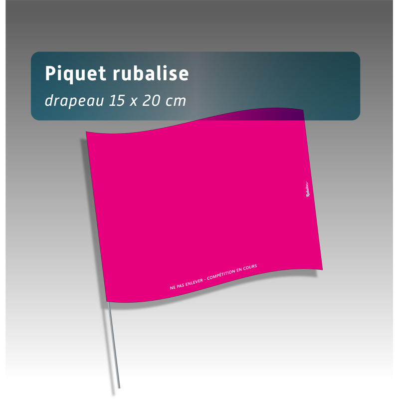 Piquet rubalise réutilisable - 7 couleurs -  Balisage