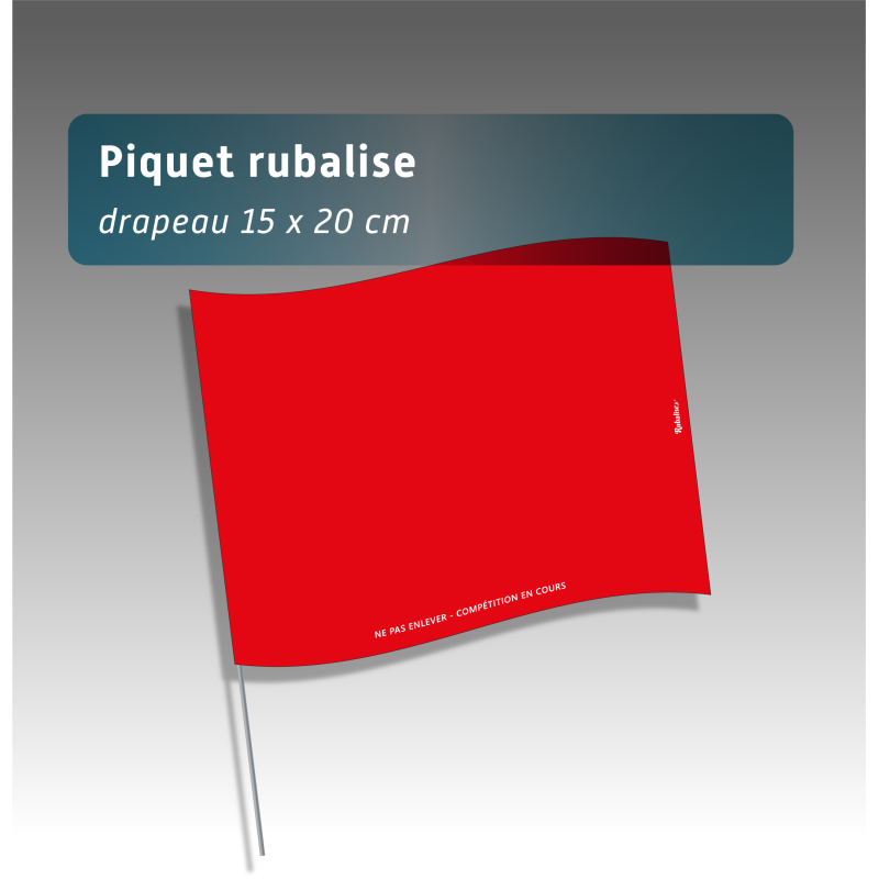 Piquet rubalise réutilisable - 7 couleurs -  Balisage