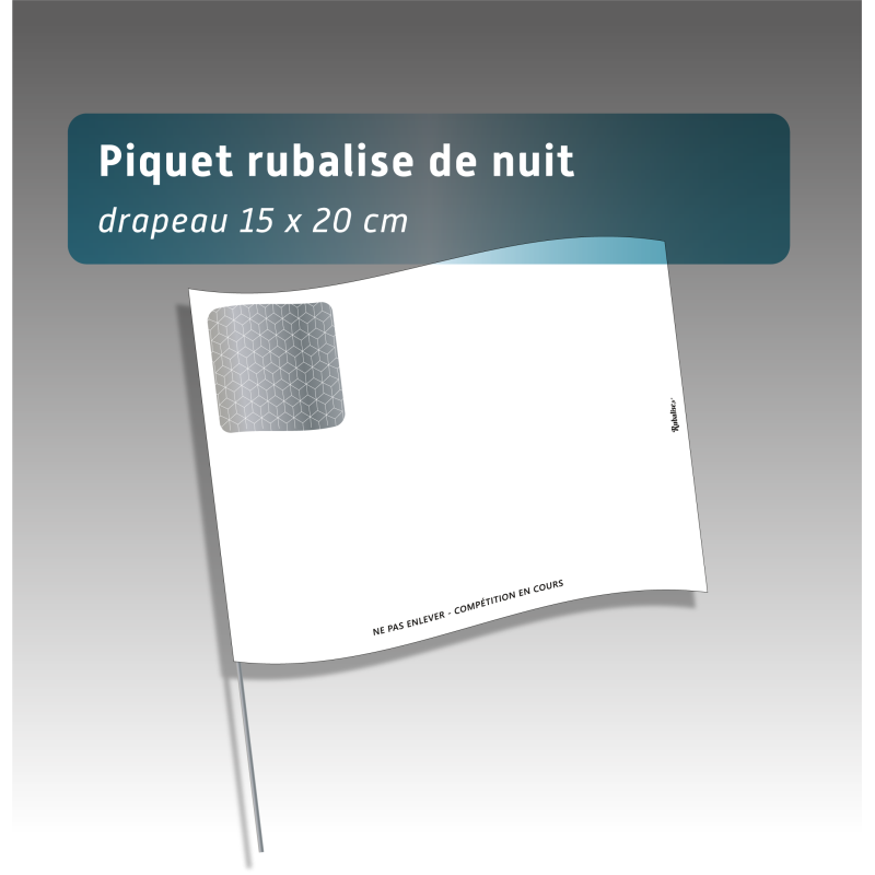 Piquet rubalise spécial nuit réutilisable - 7 couleurs -  Balisage