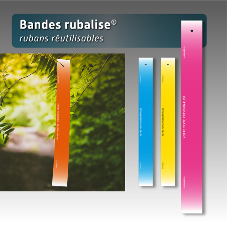 Bande ruban réutilisable 5cm*44cm par lot de 100