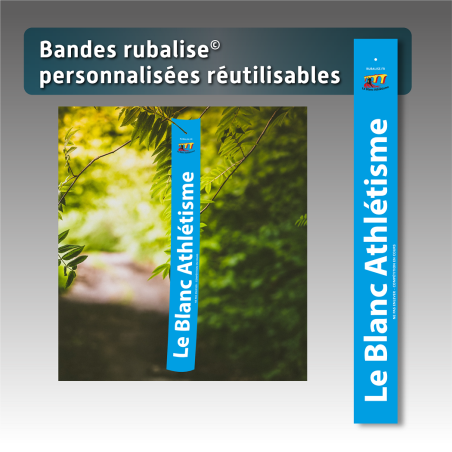 Bande ruban réutilisable personnalisable 5cm*44cm par lot de 100