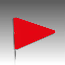 Piquets drapeaux triangulaires - sans pastilles de nuit