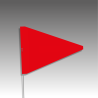 Piquets drapeaux triangulaires - sans pastilles de nuit